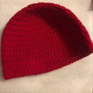 Crocheted cap - Red